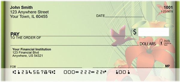 Tropical Boquet Personal Checks | ZNAT-56