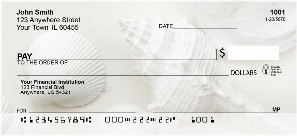 Perfectly White Shells Personal Checks | ZNAT-61