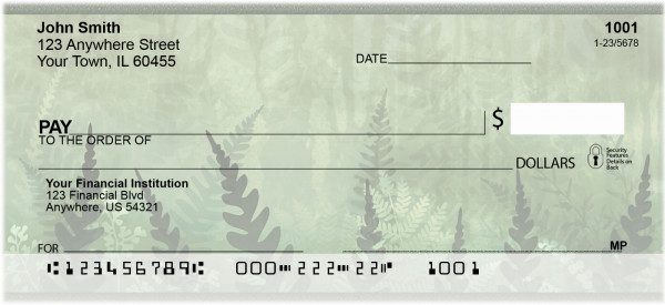Magical Fern Gardens Personal Checks | ZNAT-65