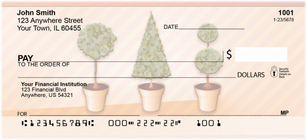 Topiary Trees Personal Checks | ZNAT-67