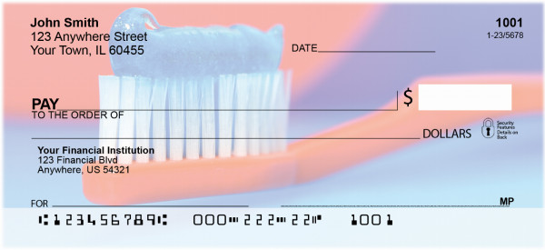 Clean Mouth In Red Personal Checks | ZPRO-10