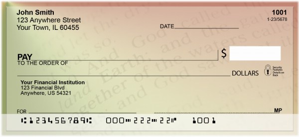 Bible Verses Personal Checks | ZREL-15