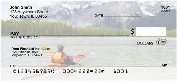 Serenity On The Kayak Personal Checks | ZSAI-08