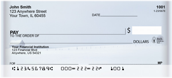 Winter on the Prairie Personal Checks | ZSCE-07