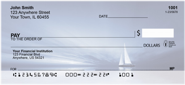 Beachy Blues Personal Checks | ZSCE-20