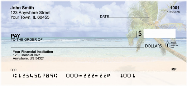 Palm Tree Paradise Personal Checks | ZSCE-22