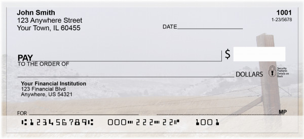 Wintered Foothills Personal Checks | ZSCE-49