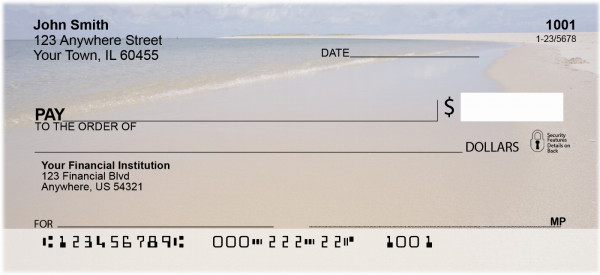 Seashells - Private Beach Personal Checks | ZSCE-59