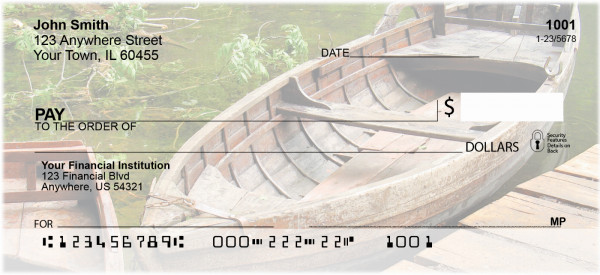 Vintage Fishing Boats Personal Checks | ZSCE-74