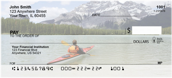 Mountain Lakes On Kayak Personal Checks | ZSCE-76