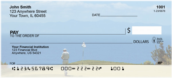 Golfers View Of Catalina Island Personal Checks | ZSPO-43