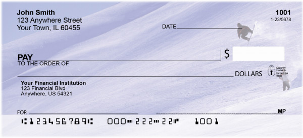 Winter On The Board Personal Checks | ZSPO-58
