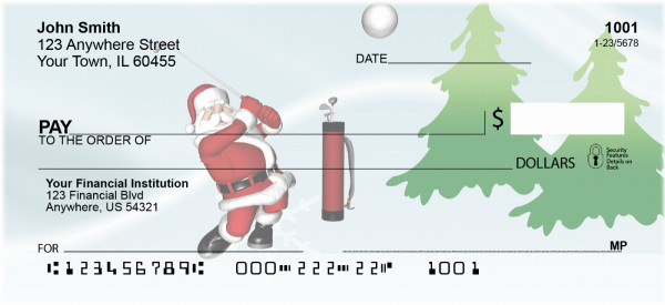 Santa's Slackin' Personal Checks | ZSPO-72