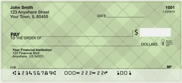 Plaids And Medallion Personal Checks | ZTVL-09