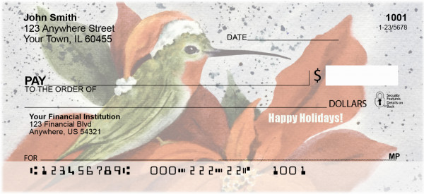 Hummingbird Holidays Personal Checks | ZXMS-44