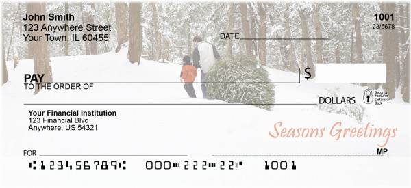 Seasons Greetings Personal Checks | ZXMS-51