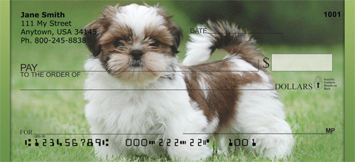 Shih Tzu Puppies Personal Checks