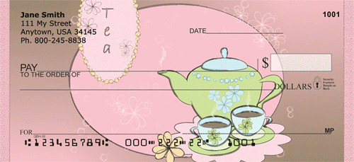 Royal Tea Party Personal Checks