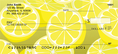 Sliced Lemons Personal Checks
